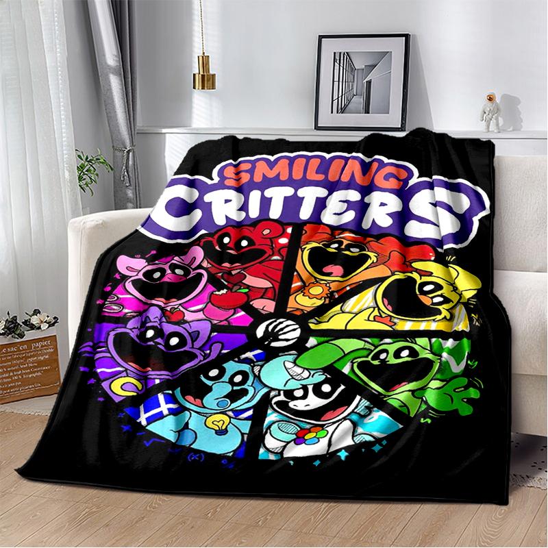 Cartoon S-Smiling C-Critters Catnap Craftycorn Soft Plush Blanket,Flannel Throw Blanket for Living Room Bedroom Bed Sofa Cover