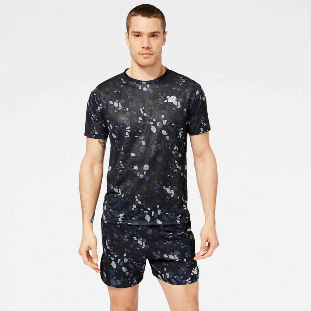 

New Balance Impact Run с принтом и коротким рукавом MT21263BK
