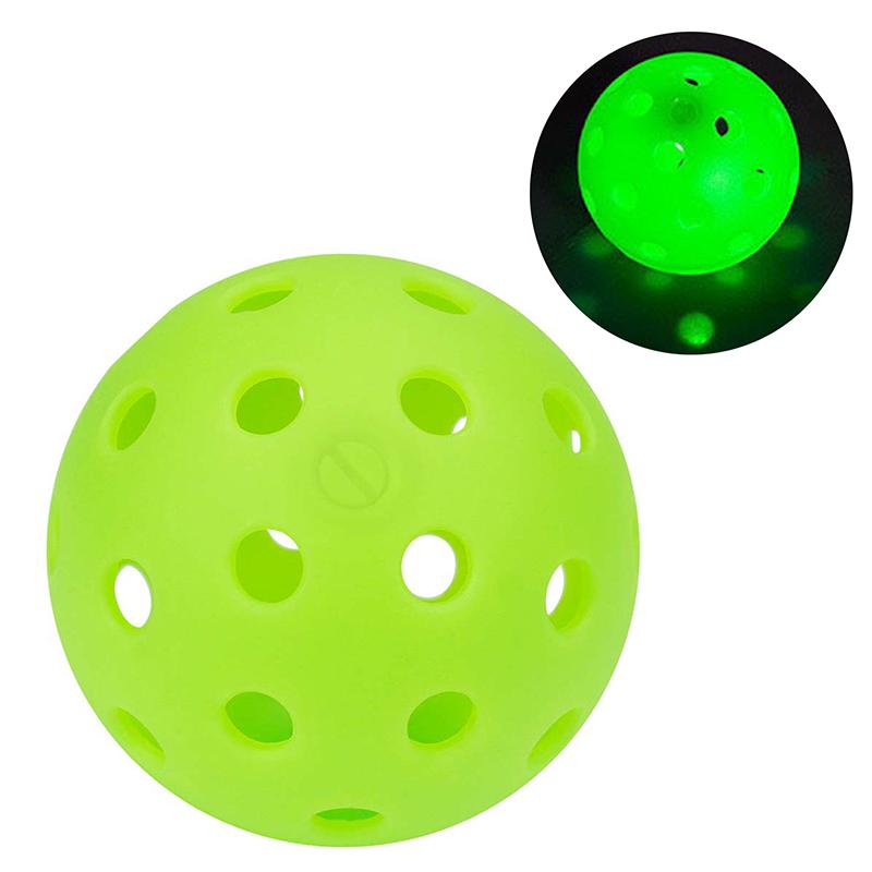 Led Light Up Pickleball Ball Durable With 40 Small Precisely Drilled Holes For Tournament Play Outdoor Play Courts For Men Women