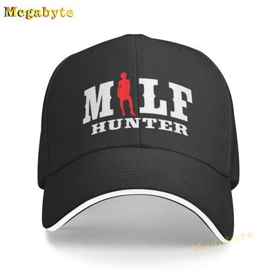 New Milf Hunter Unisex I Love Fishing Baseball Cap Anti-Wrinkle Summer Style Cotton Basic Pattern Create Family Sandwich Hat