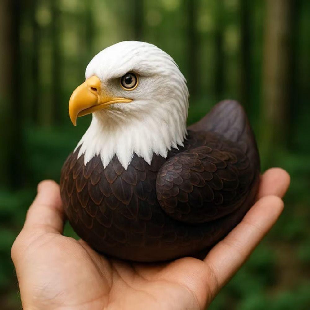 Creative Owl Figurine Resin Eagle Ornament Wildlife Decor Wildlife Duck Figurine  Gift