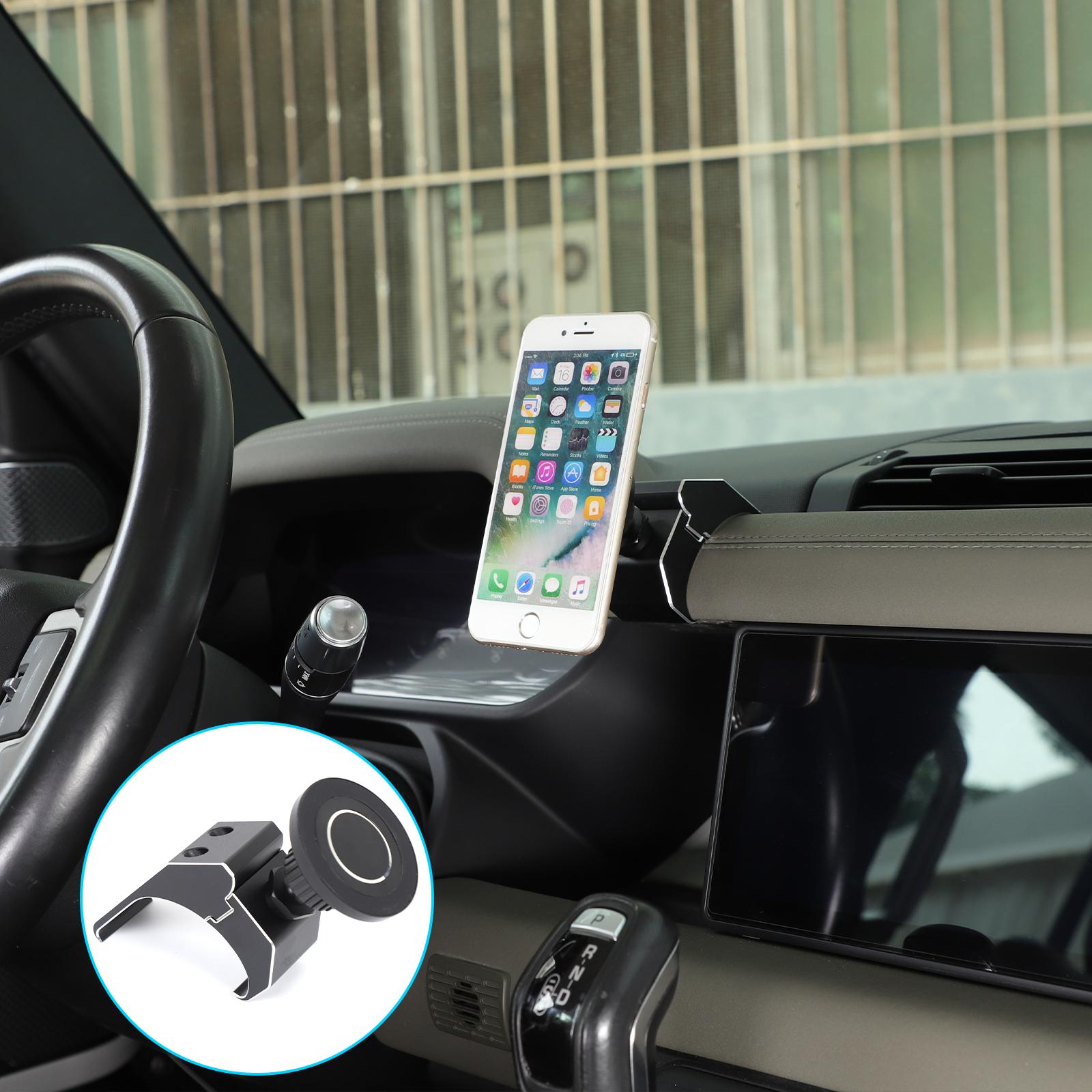 

For Land Rover Defender 90 110 2020 2021 2022 2023 2024 2025 Dashboard Side Phone Holder Mount Aluminum Alloy Car Accessories