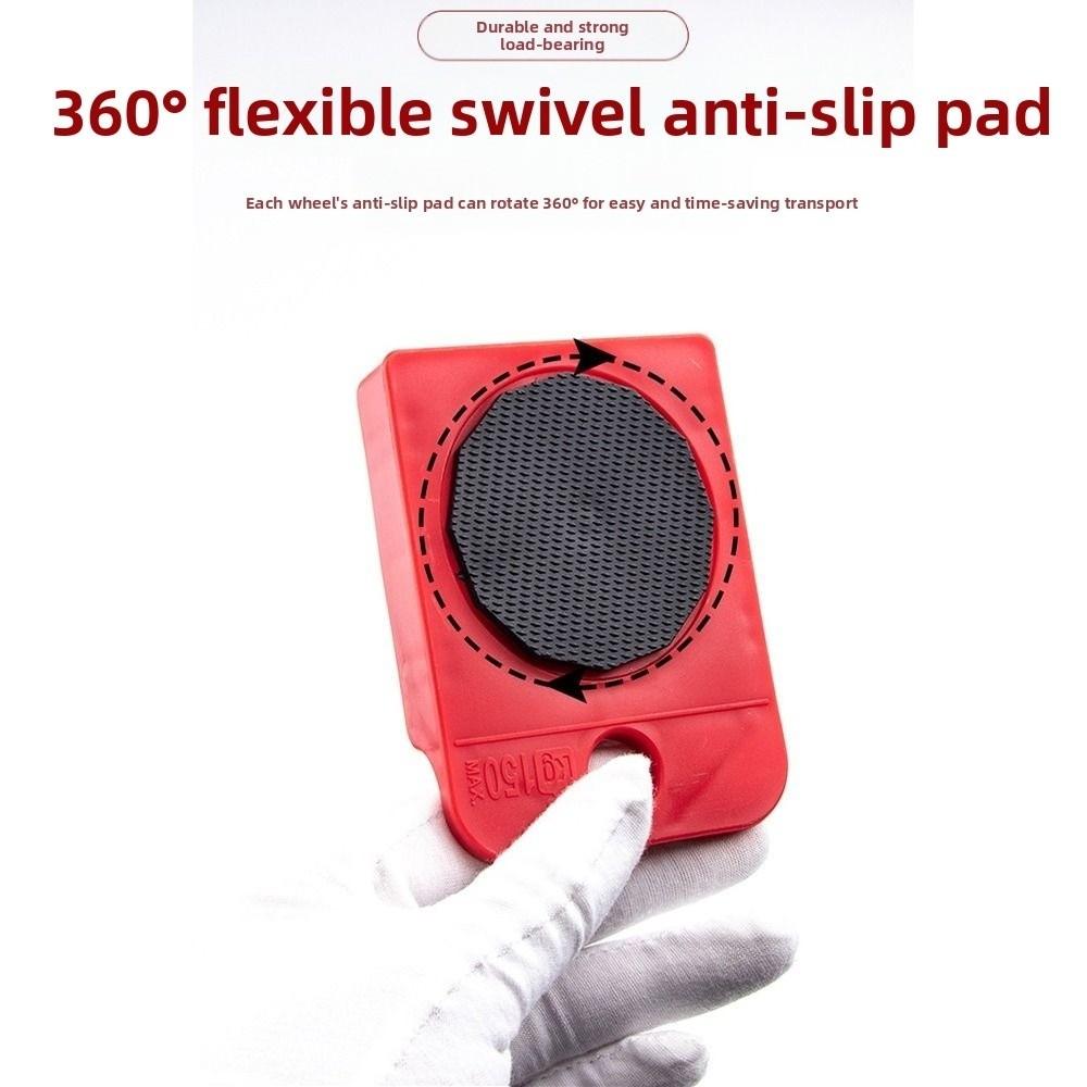 5Pcs Universal Wheel Furniture Mover Set 360 Degree Rotatable Transport Roller Set  Home