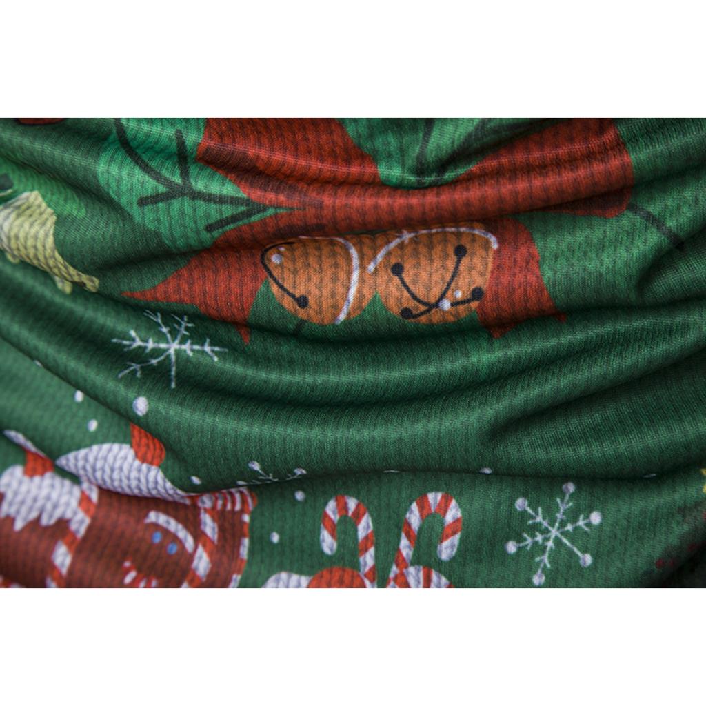 Men's Round Neck Slim Fit Long Sleeve Top Christmas Print T-shirt