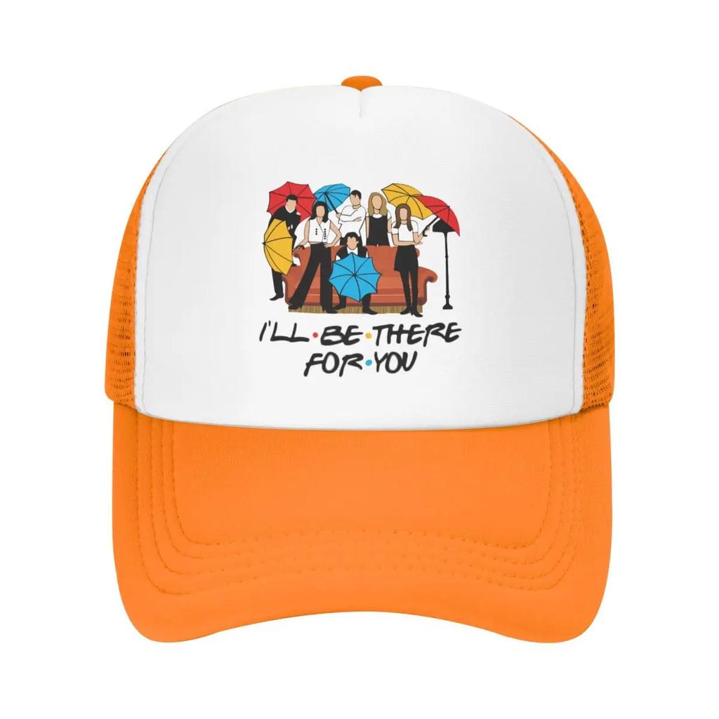 Custom Classic Unisex Friends TV Show Trucker Hat Adult Adjustable Baseball Cap Women Unisex Outdoor Trucker Cap