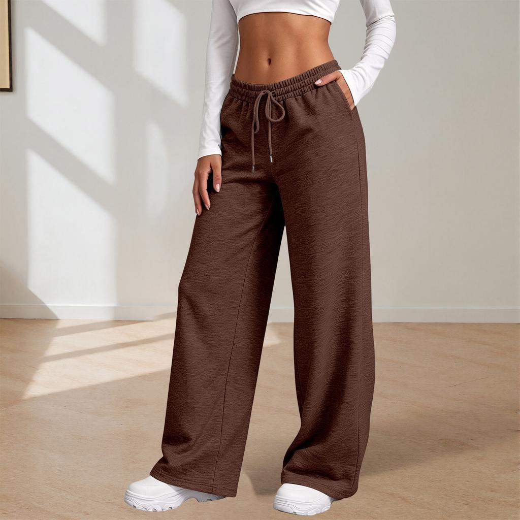 Women's Low Loose Fit Yoga Pants Wide Leg Sweatpants Color
