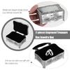 Elegant Metal Jewelry Storage Box Featuring Multiple Layer Compartments And Smooth Hinges