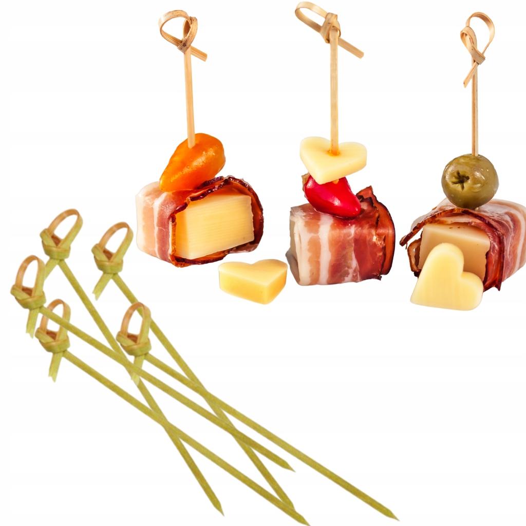 Bamboo Finger Food Sticks For Snacks And Appetizers "Wick"