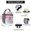 Niedliche isolierte Lunchtasche mit Axolotl-Milchtee-Print für Frauen und Kinder, tragbare Lebensmittelbox, Thermotasche