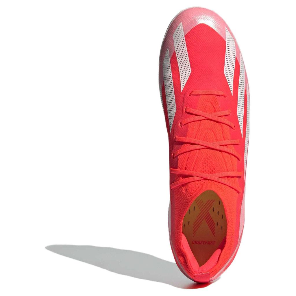 Adidas X Crazyfast Elite 2G/3G Comfortable Shock Absorbing Non-Slip Durable Football Shoes Unisex Football Shoes Red White Pink IF0650