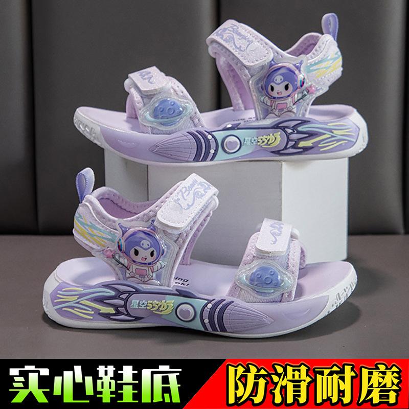 

Girls Sandals Summer 2026 New Student Sports Sandals Lightweight Soft Sole Girls Princess Shoes 26 size/shoe inner length is about 16.3cm