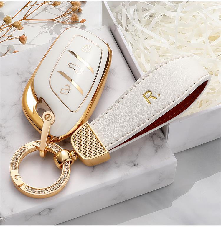 MG 5/6Pro/ZS/HS Car Key Protector Shell & Bag with Buckle for Men & Women