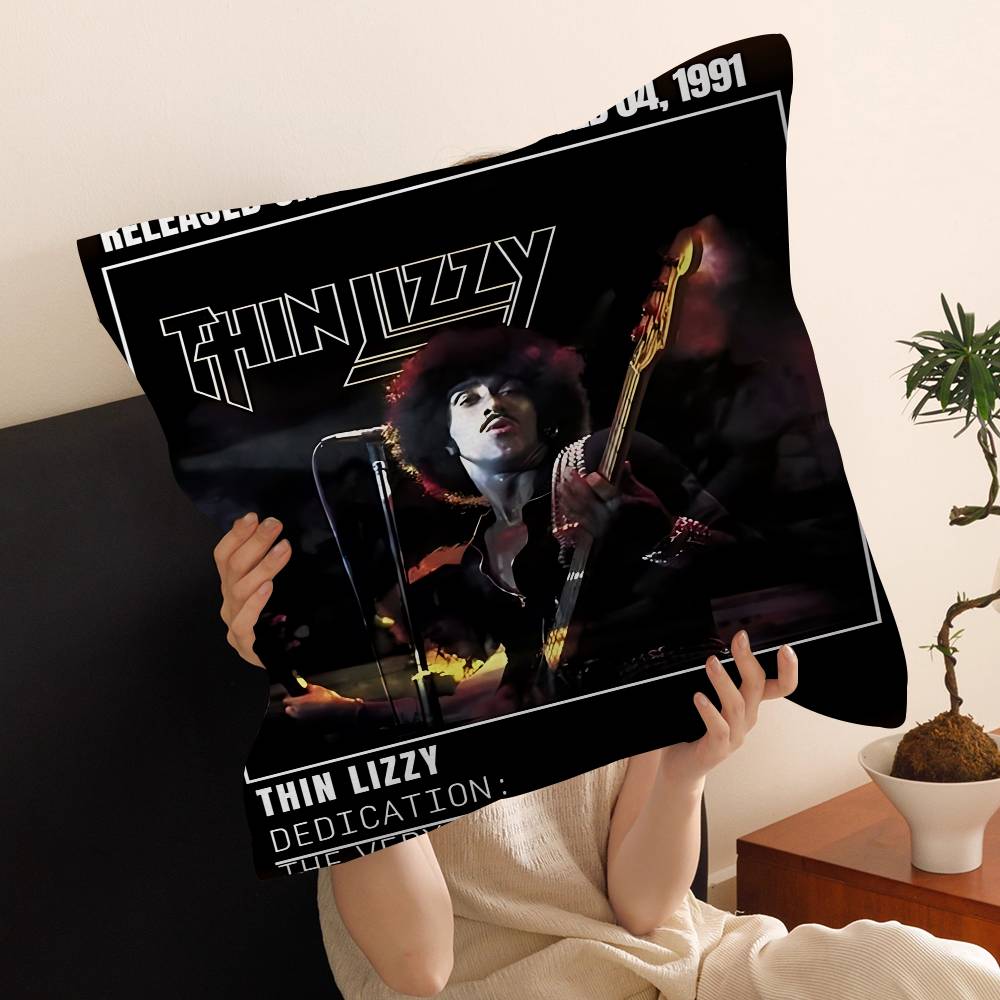 Rock Band T-Thin LizzyS Movie Cushion Cover Pillowcase Upholstery Sofa Throw Pillow Home Decor Pillowcas