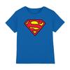 Superman Kids T-shirt Logo Blue Boys Girls 3-12 Years Official DC Comics