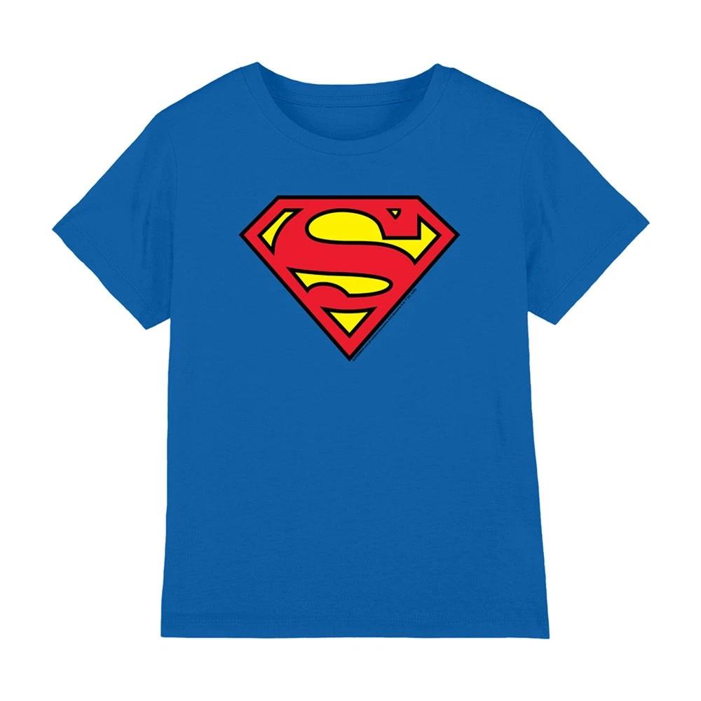 Superman Kids T-shirt Logo Blue Boys Girls 3-12 Years Official DC Comics XL