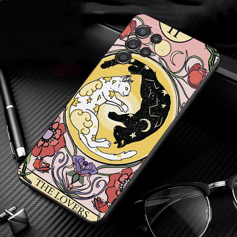 Cat Art Aesthetic Phone Case For Samsung Galaxy S26 S25 S24 S23 S22 Ultra S23 S22 S25 Plus S24FE S23FE S26Edge