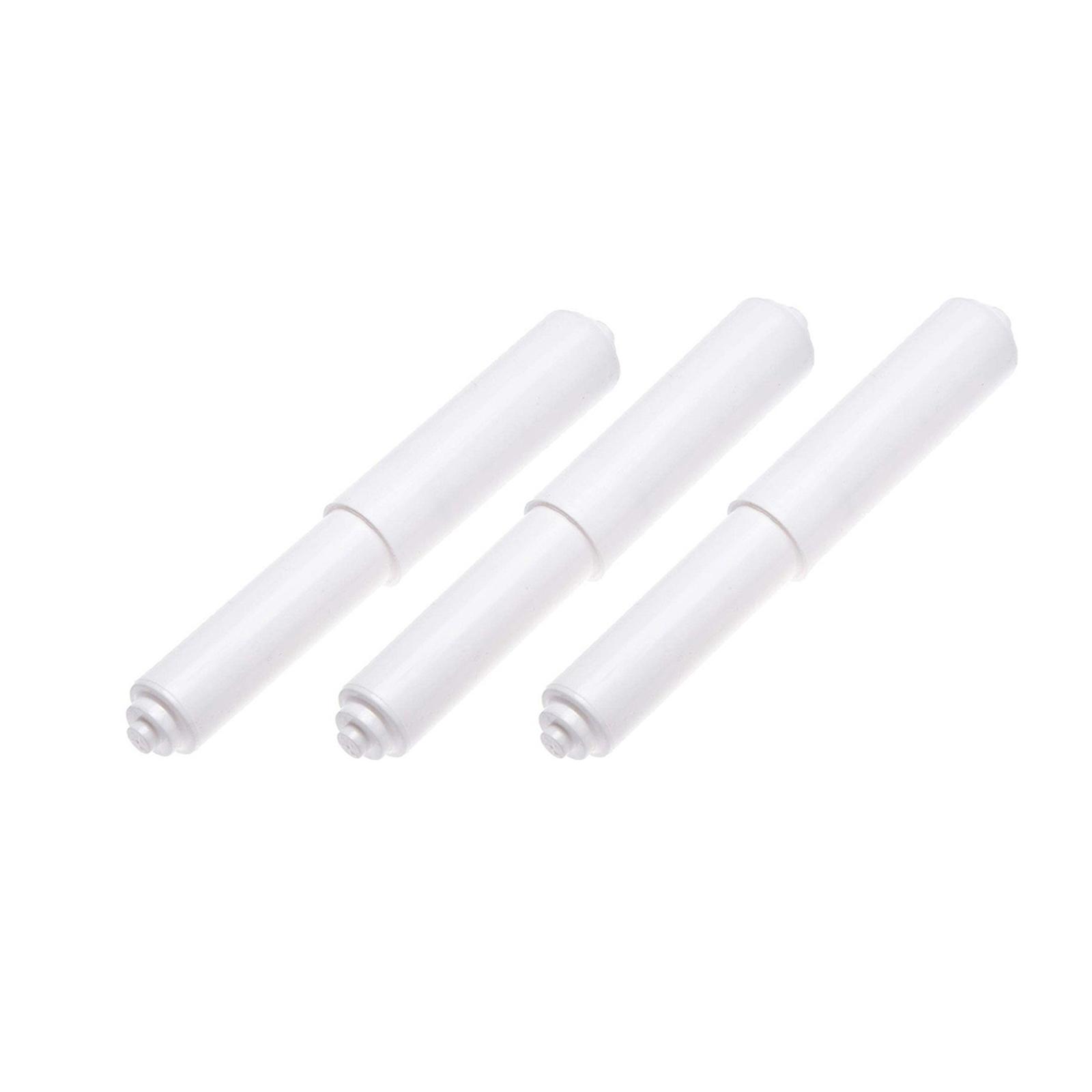 

(Пакет из 3) Держатель для туалетной бумаги Ролик Телескопический ролик Держатель для туалетной бумаги для ванной Прочный и удобный Аксессуары для ванной белый