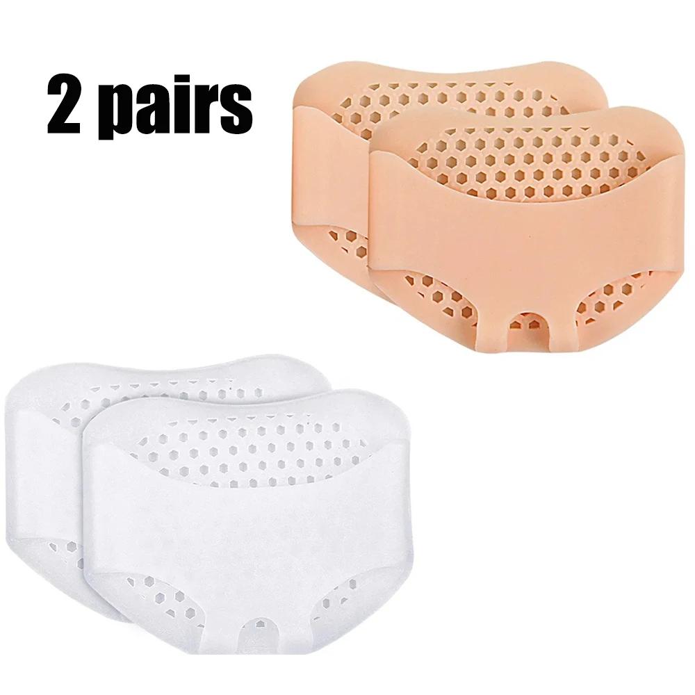 2-8Pcs Ilicone Metatarsal Pads Toe Separator Pain Relief Foot Pads Orthotics Foot Massage Insoles Forefoot Socks Foot Care Tool