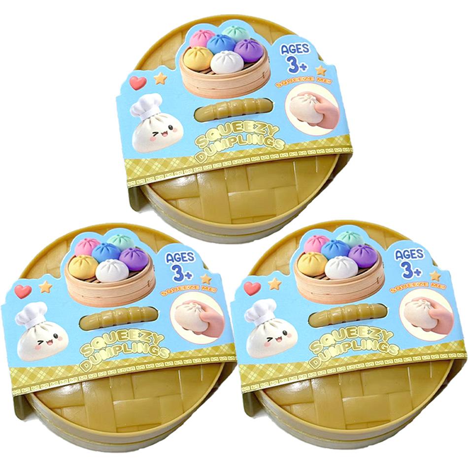 Jucărie squishy Găluște cu sclipici Bun Baozi Găluște Cutie Misterioasă Mâncare Colorată Squishy Jucărie Senzorială Fidget Jucărie Anti Stres de Strâns