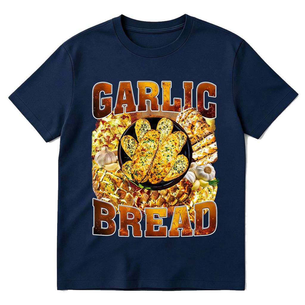 Garlic Bread Funny Meme Graphic Tshirts Unisex Unisex Fashion Cotton Tshirt Harajuku Short Sleeve Oversized T Shirts Streetwear