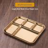 ZISIZ Golden 5-Fach Snack- & Saucenplatten-Set