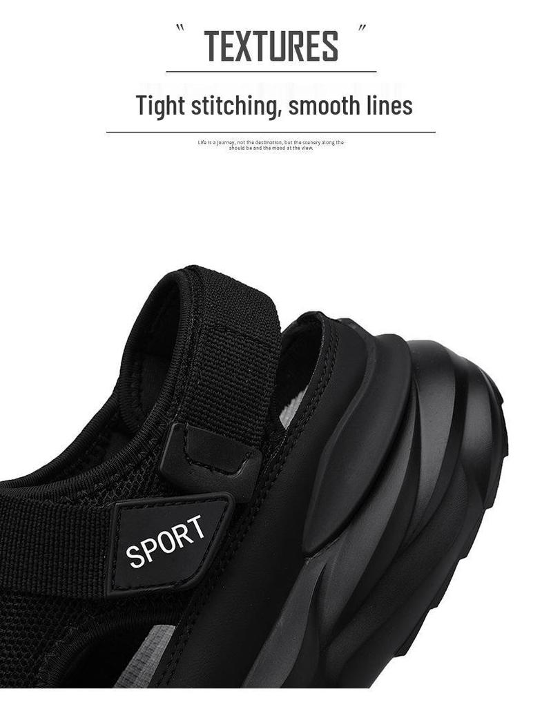 Men's Closed-Toe Sports Beach Sandals 2025 - Spring Outwear Dad Driving Shoes