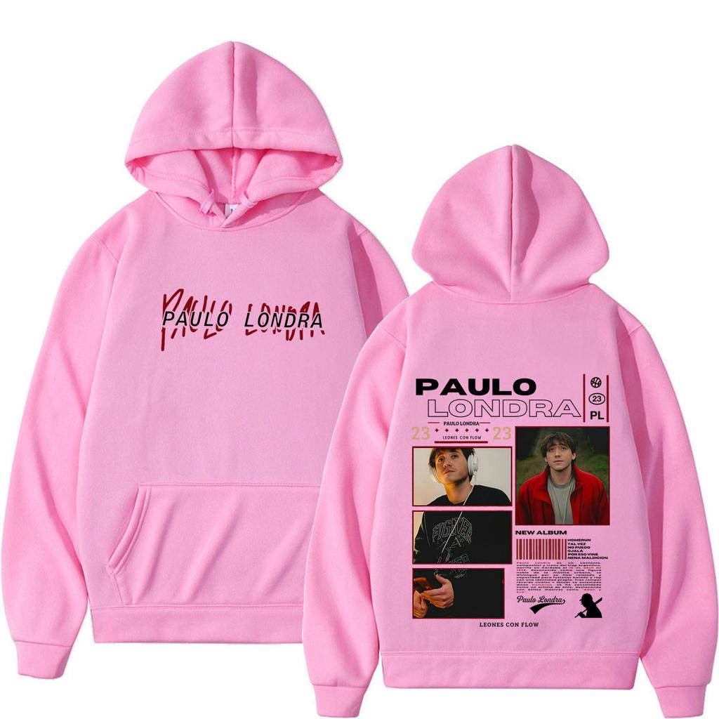 Singer Paulo Londra Album Tour Graphics Hoodie Men Women Hip-hop Punk Sweatshirts Loose Casual Winter Pullover