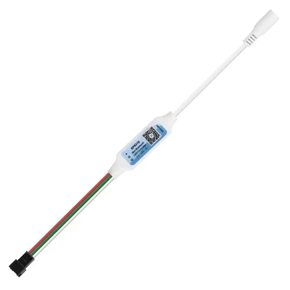 

Piexls Music Bluetooth App Controller SP621E Addressable Light Controller DC5-24V 3 PIN for WS2812B WS2811