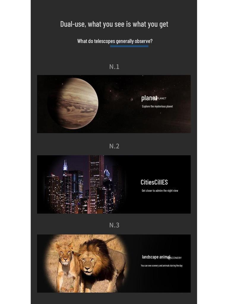 High-Definition Dual-Use Telescope for Kids and Students: Professional Stargazing and Land Viewing