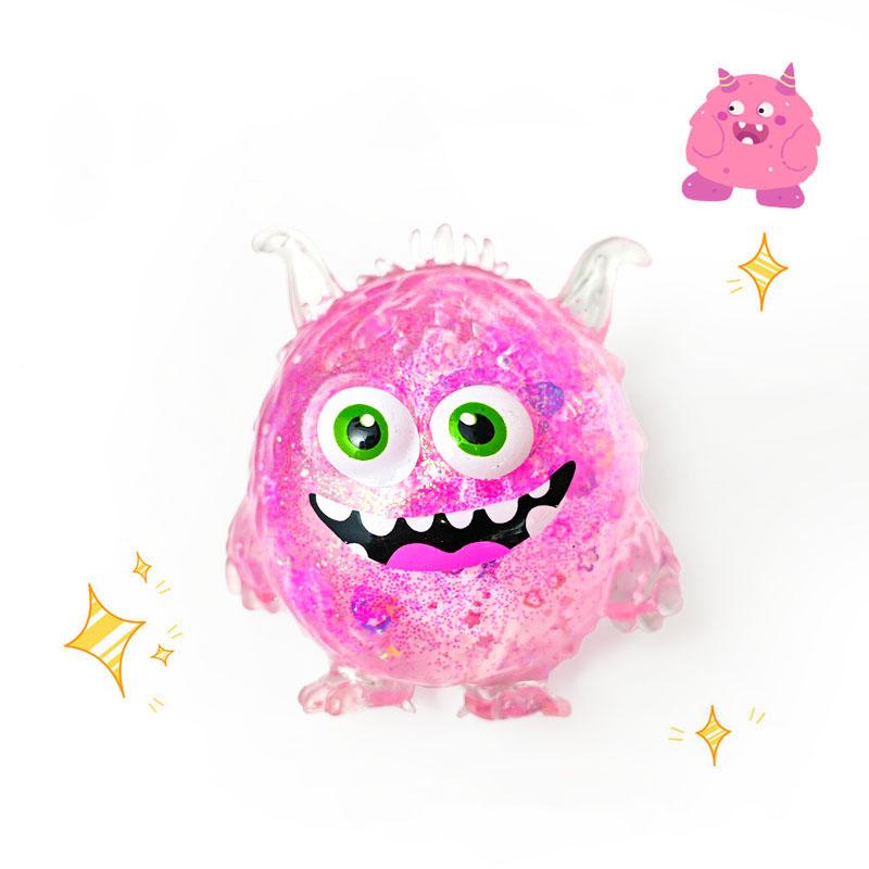 Crystal Maltose Monster Squeeze Ball Slow Rebound Fidget Toy Stress Relief for Kids
