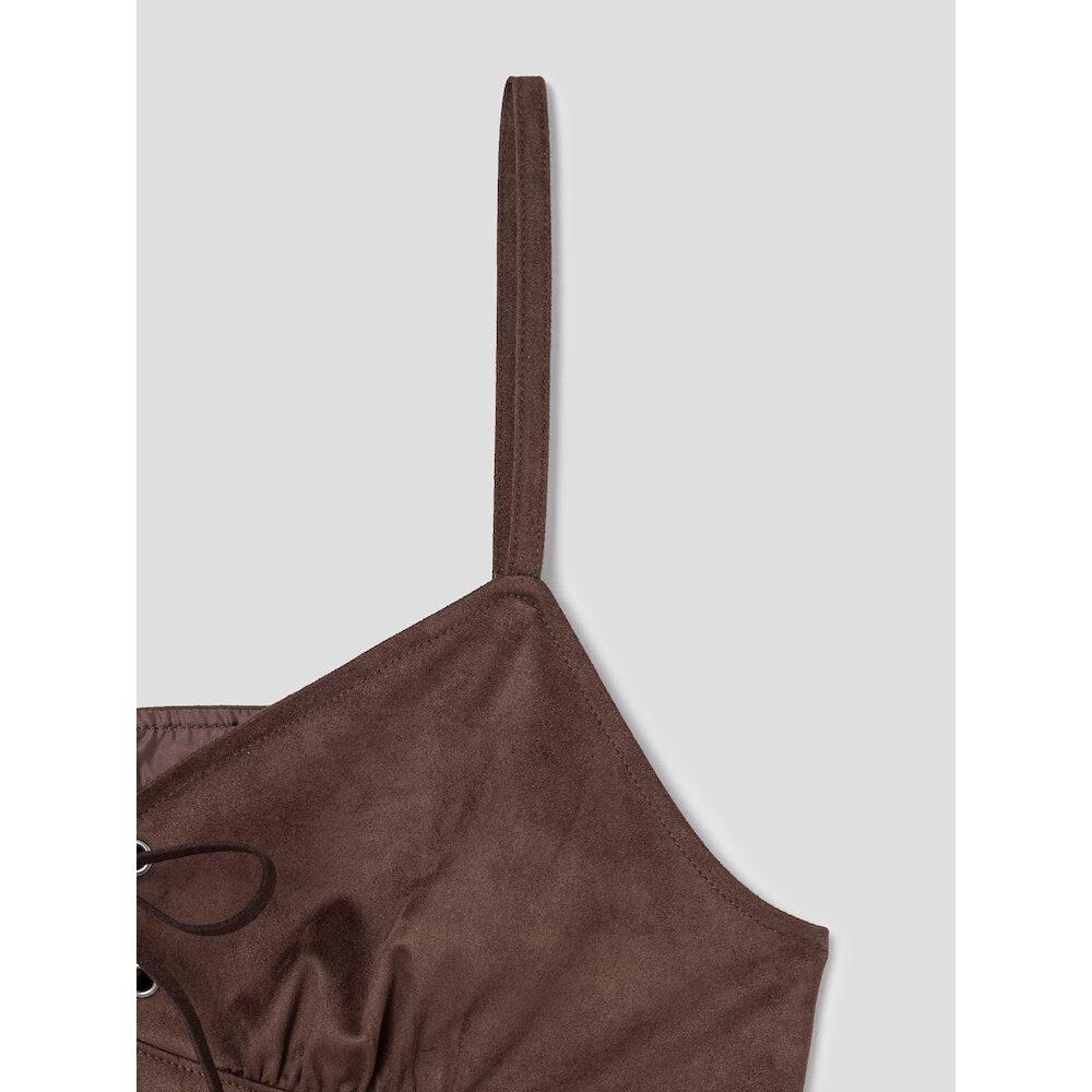 8SECONDS Suede Dress Brown