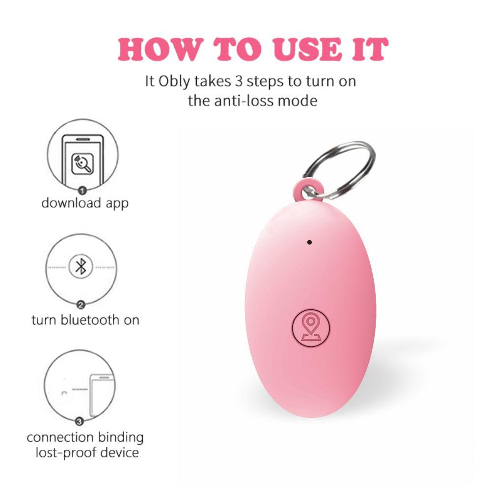 Oval Bluetooth Tracker & Two-Way Anti-Loss Alarm