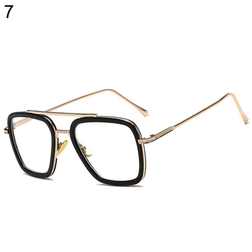 Unisex Avengers Sluneční brýle se čtvercovými čočkami Tony Stark Sluneční brýle na ochranu očí