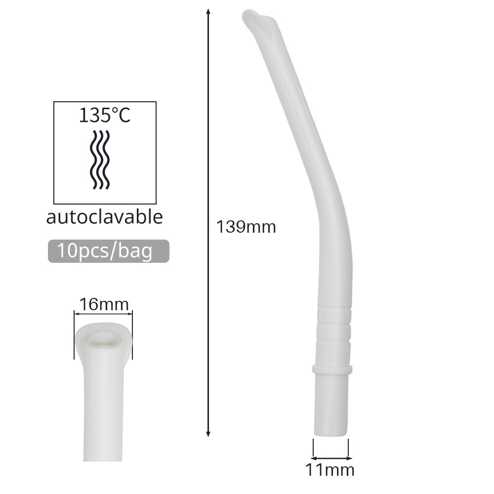 1 stk. autoklaverbare sterke sugepunkter for tannleger, svake sugepunkter for tannleger, andnebb-evakueringspunkter, aspirator, spyttrørssugpunkter