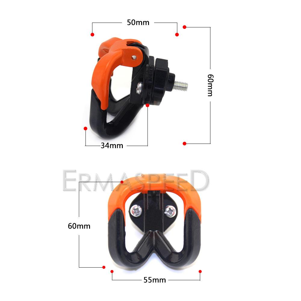 Cârlig universal pentru agățat pentru motocicletă de 6 mm Manuși pentru scuter din aluminiu CNC Suport pentru umeraș pentru bagaje pentru scuter E-bicicletă Motocicletă