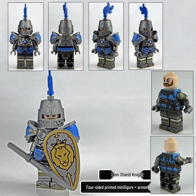 Gebrauchte Löwenkönig Schloss Serie Ritter Minifigur VP119: Drachenritter Verlies Bausteine