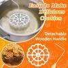 Bunuelos Mold Aluminum Alloy Rosette Maker Mold with Handle Pastry Tools Waffle Cookie Molds Baking Kitchen Accessories