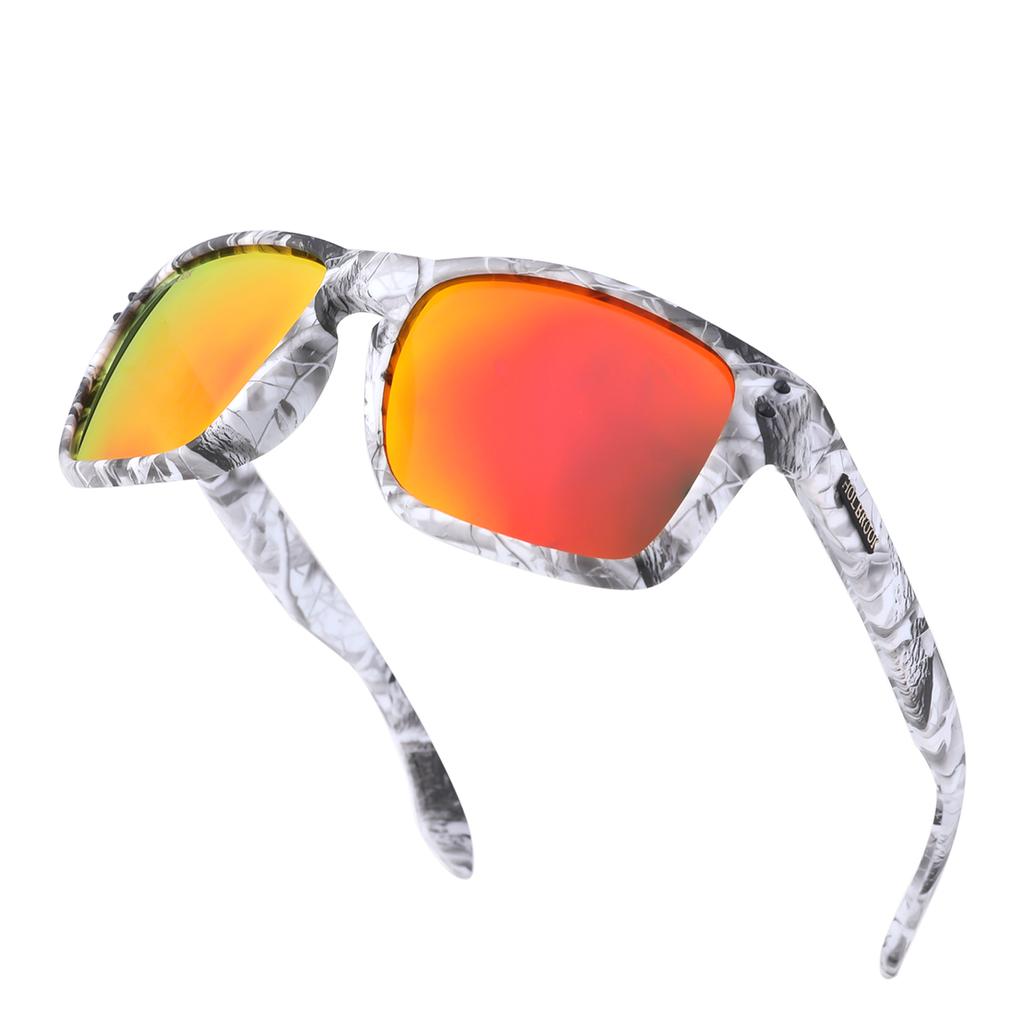 Retro Sunglasses for Men Women UV400 Protection Trendy Rectangular Frame for Traveling Driving Fishing Fashion