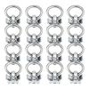 L Track Single Stud Fitting Cargo Rail Clips for Standard L-Track Channels, 16 Pack Tie-Down Hardware for Trailer
