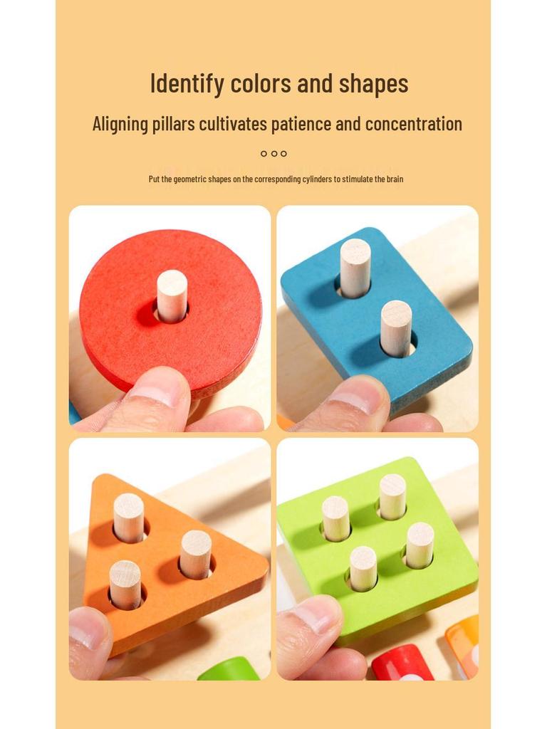 Wooden Magnetic Fishing & Shape Pairing Educational Toy Set for Kids