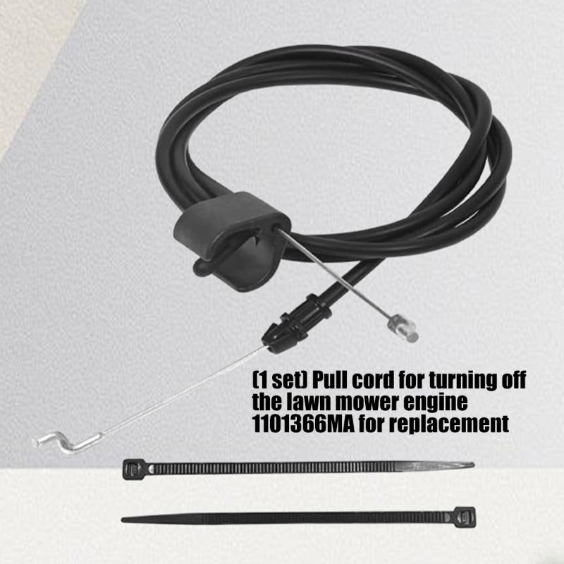 Replacement Rustproof Engine Stop Cable Wire 1101365MA 1101366MA Suitable For Lawn Mowers 22 Inch Rear Engine Riding Mower