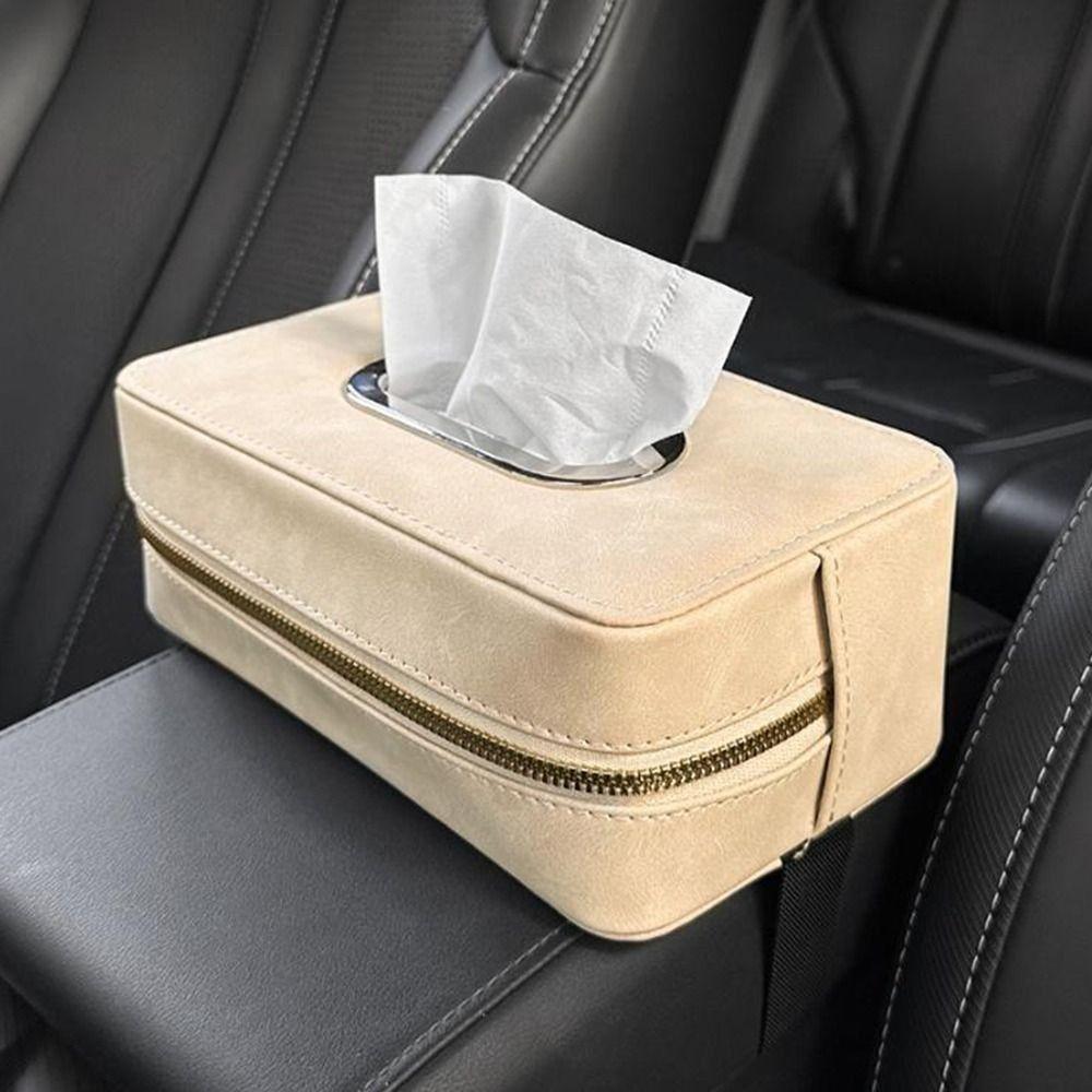 with Fix Strap Car Napkin Holder Multifunctional Backseat Tissue Case  Sun Visor Organizer