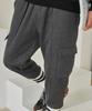 Jikeulib Fleece-Lined String Elastic Cargo Pocket Jogger Pants