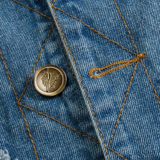 Männer Weste Mantel Zerrissene Ärmel Plus Größe Einreiher Taschen Einfarbig Revers Hip Hop Streetwear Weiche Strickjacke Denim Weste männer Sommer