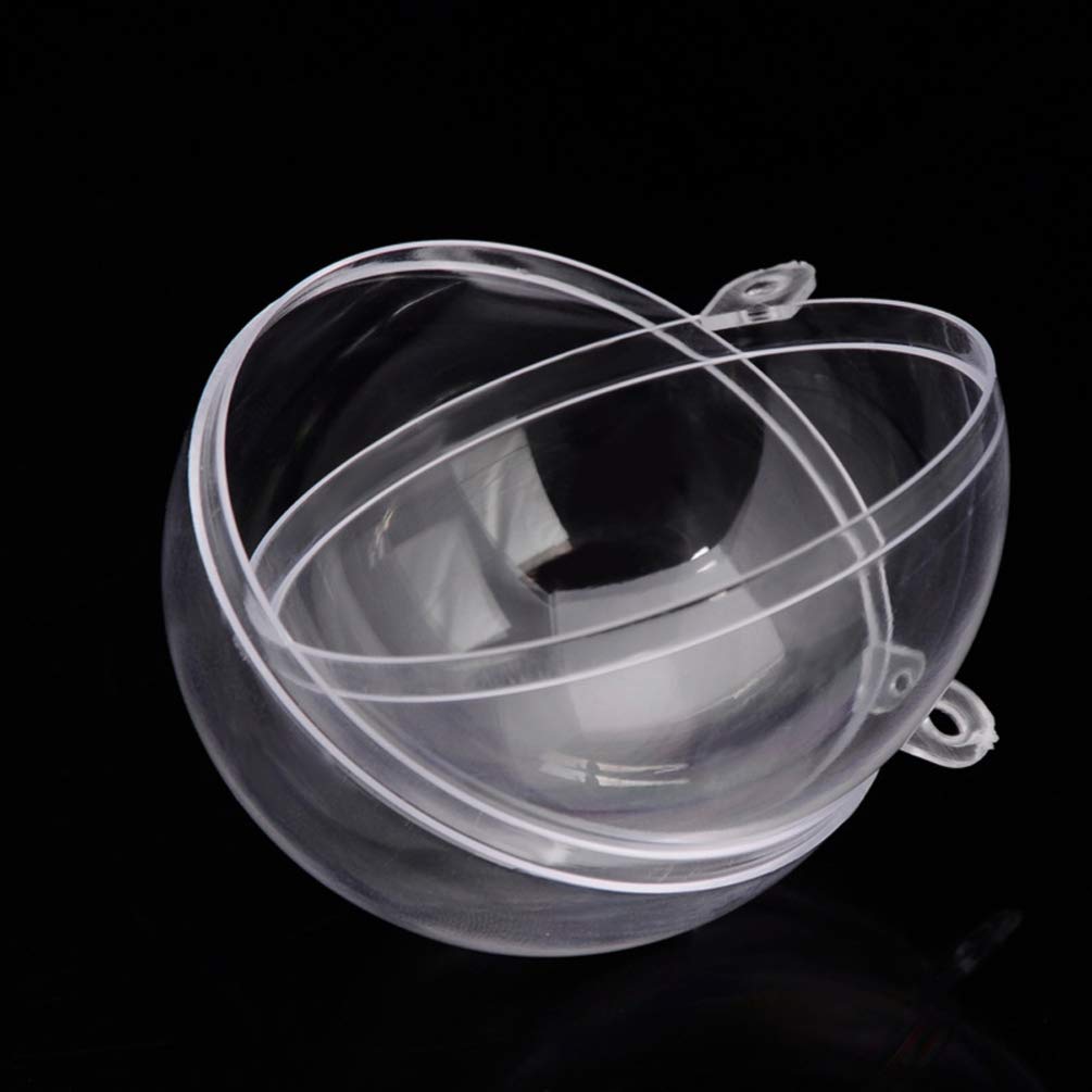 BESTOYARD Set of 5cm Clear Hollow Plastic Christmas Clear Capsule DIY Perfect for and Home Decor 20-Piece Ornaments, Ornaments, Ornaments, Ornaments,