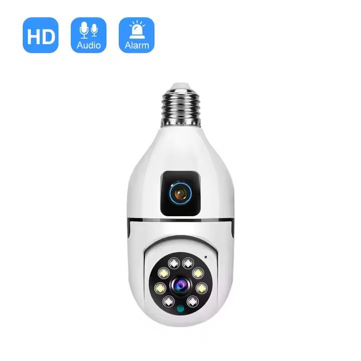 V380 Dual-Lens 360° Surveillance Camera: Home Wireless WiFi Monitor.
