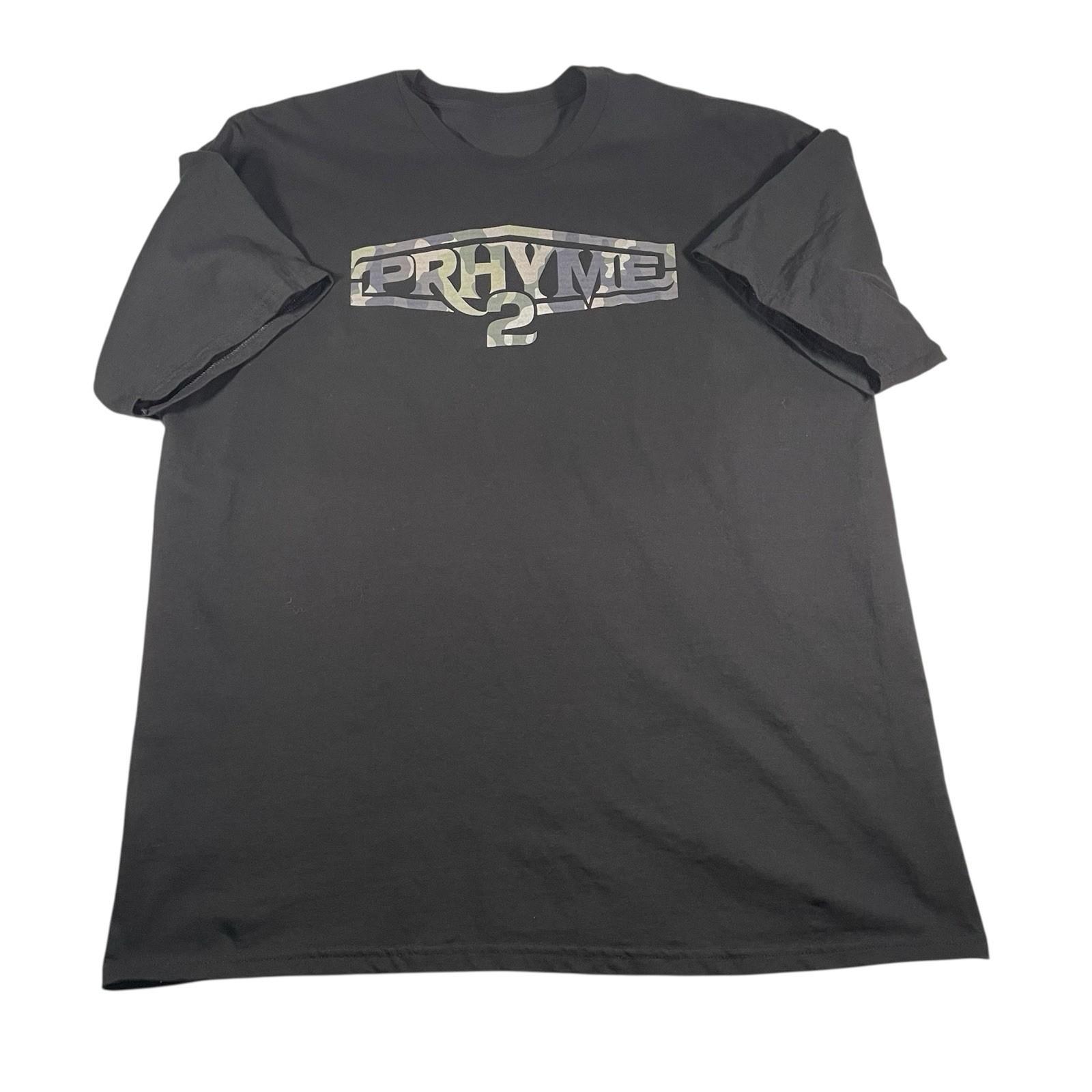Prhyme 2 T  Fits 2XL Hip Hop Rap DJ Premier Royce Da 59 Mens Black Logo Unisex T-Shirt S