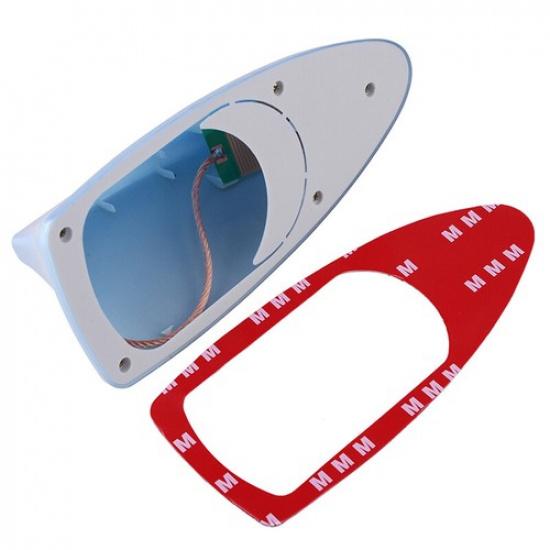 Blue Universal Car Roof Radio AM/FM Signal Shark Fin Style Aerial Antenna Cover