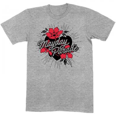 Mayday Parade Unisex Adult Heart Cotton T-Shirt