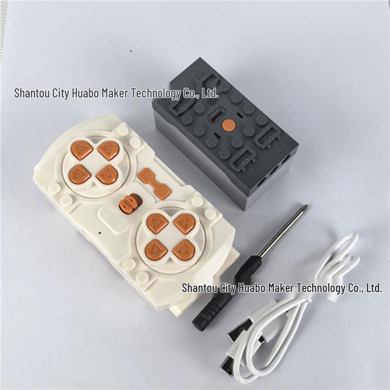 Lego-Compatible Power Technic Set: Motor, MOC Parts, PF Components, Programmed Lithium Battery.